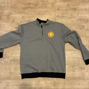 Tennessee Volunteers Gray and Black Zip-Up Sweater